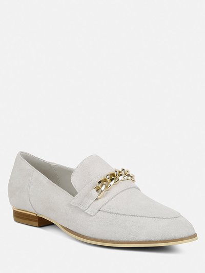 Rag & Co Ricka Chain Embellished Loafers In Beige product