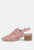 Rosalie Pink Block Heeled Sandal