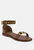 Rosemary Buckle Straps Tan Flat Sandals - Tan
