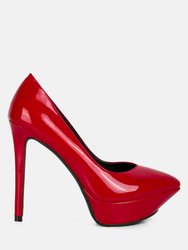 Rothko Red Patent Stiletto Sandals
