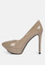 Rothko Taupe Patent Stiletto Sandals