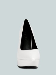 Rothko White Patent Stiletto Sandals