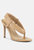 Singles Beige High Heeled Thong Sandals - Tan