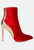 Slade Metallic Highlight Red High Heeled Ankle Boots