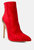 Slade Metallic Highlight Red High Heeled Ankle Boots - Red/Gold