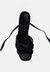 Splitsoul Black Lace Up High Platform Sandal