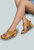 Swift Big Buckle Tan Leather Slingback Sandal