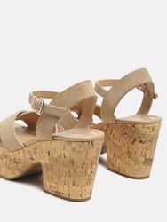 Ulla High Heeled Block Sandal