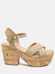 Ulla High Heeled Block Sandal