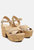 Ulla High Heeled Block Sandal - Nude