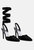 Wallis Black Diamante Embellished Tie up Stiletto Sandals - Black