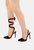 Wallis Burgundy Diamante Embellished Tie Up Stiletto Sandals