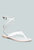 Wrapup Tie around White Flat Sandals - White