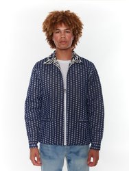 Ameya Reversible Quilted Jacket - Blue