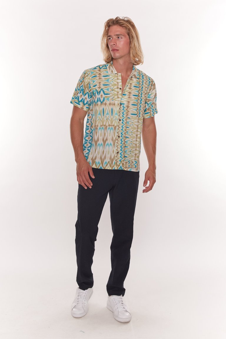 Baanke Short Sleeve Shirt - Turquoise