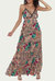 Sapana Tiered Floral-Print Maxi Dress - Beige