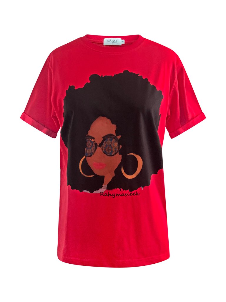 Asante Afro T-Shirt - Red