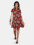 Yola Short Kaftan Dress - Red