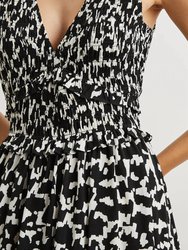 Bruna Dress In Ebony Texture