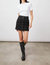 Canyon Skirt Inked Raw Hem - Black