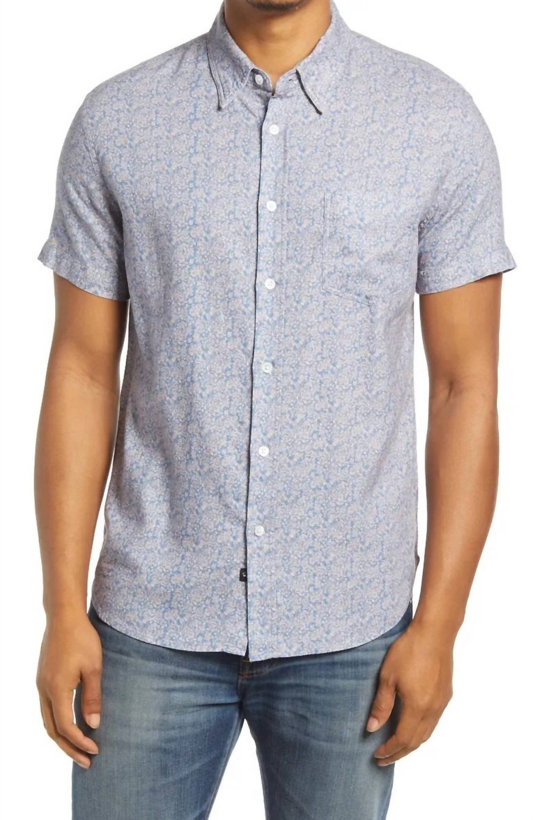 Carson Button Down Shirt In Flora Bloom - Flora Bloom