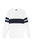 Delmar Surf Sweater In White/Navy