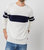 Delmar Surf Sweater In White/Navy - White/Navy