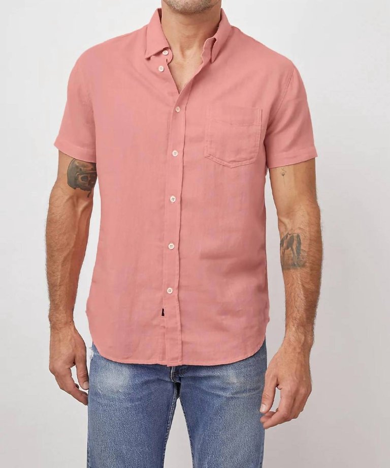 Fairfax Shirt In Guava - Guava