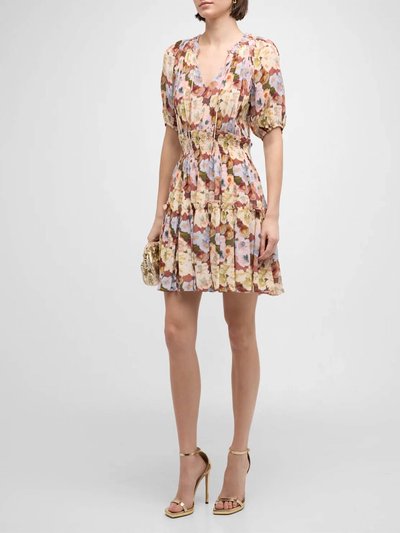 Rails Fiorella Painted Floral Tiered Mini Dress In Painted Floral product