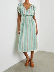 Iona Dress In Seaview Stripe - Seaview Stripe