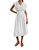 Iona Dress In White Lace Detail - White Lace Detail