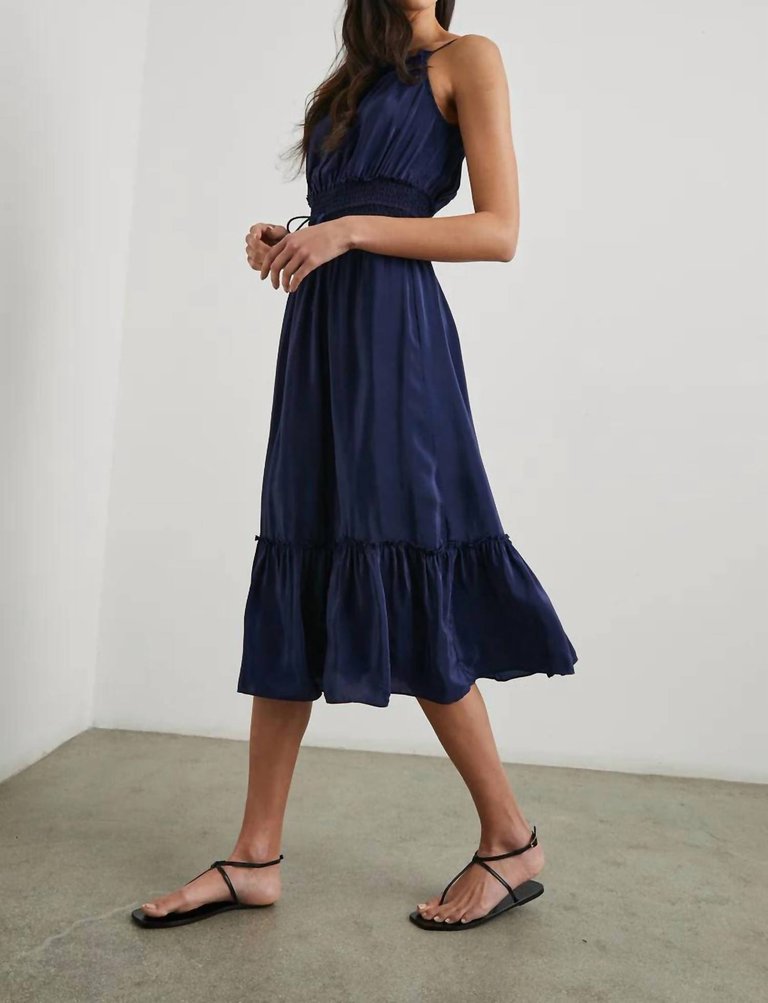 Magdalene Dress In Admiral Blue