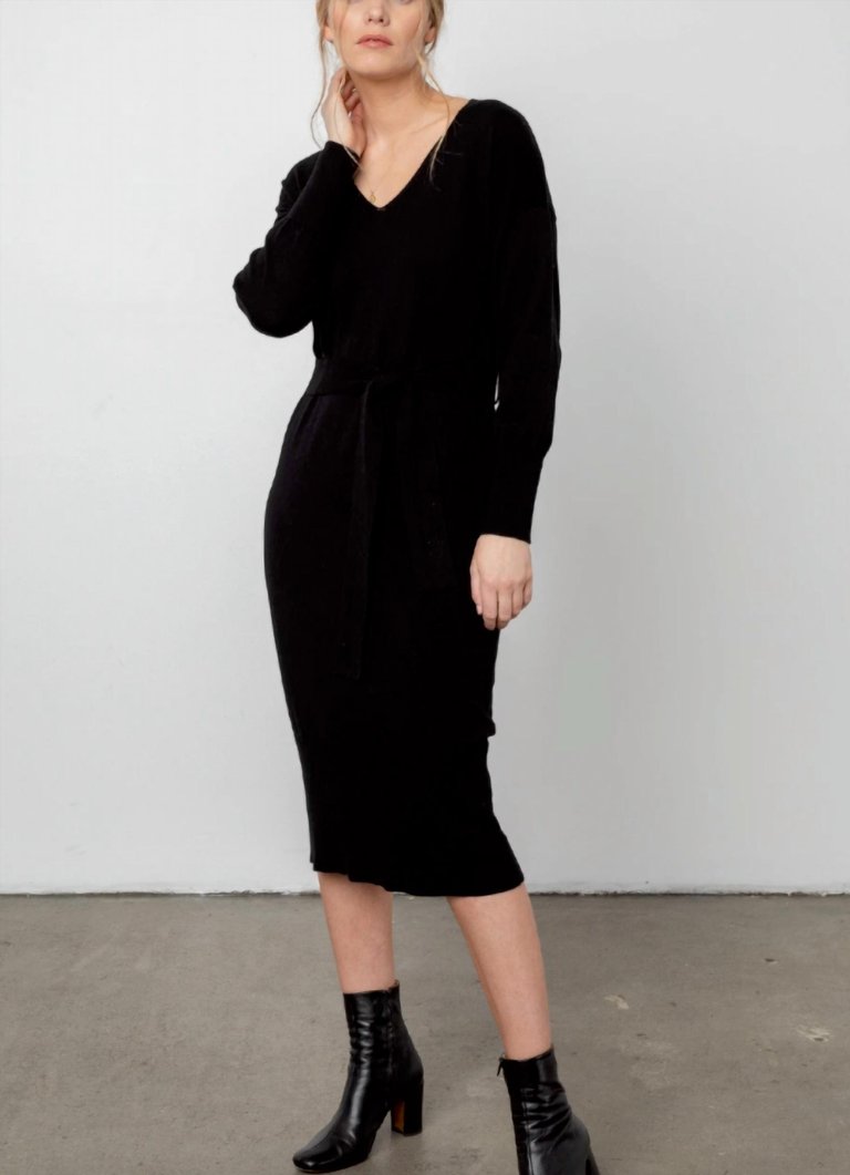 Margot Sweater Dress - Black