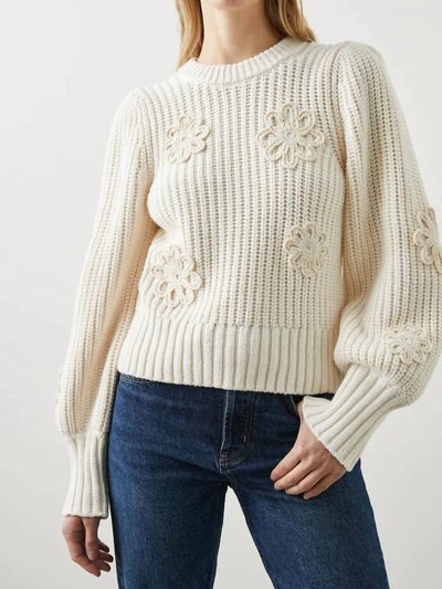 Rails Romy Sweater - Crochet Daisies In Ivory product