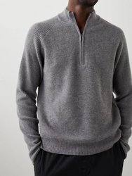 Stark Quarter Zip Sweater In Finch - Finch