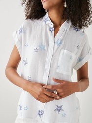 Whitney Shirt - Navy Stitched Stars