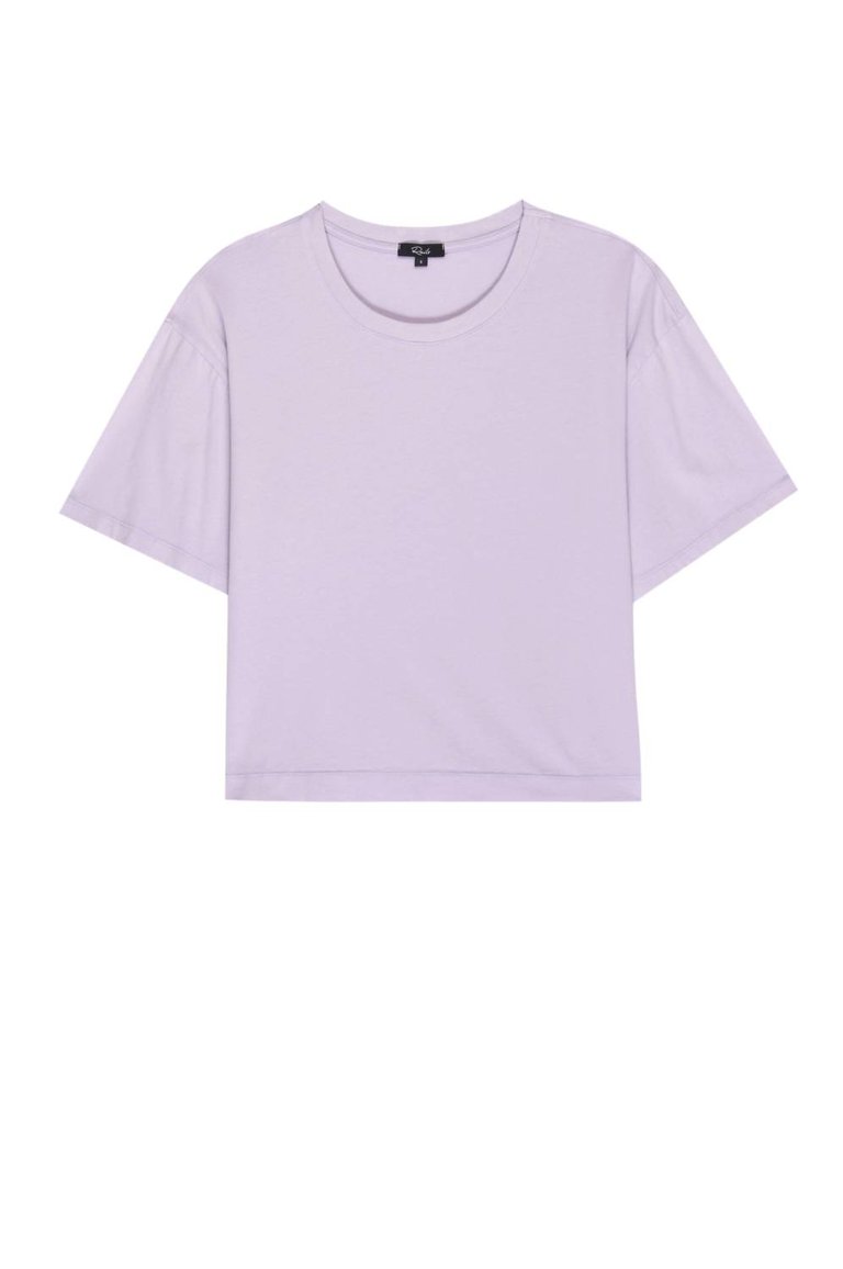 Women's Boxy Crew In Lavender - Lavender