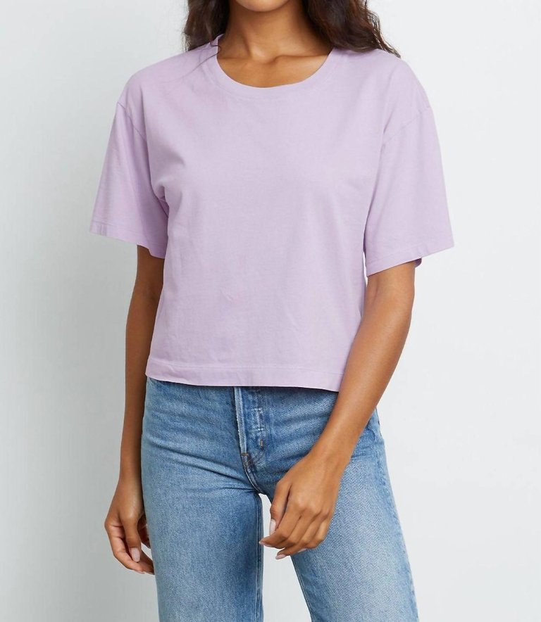 Women's Boxy Crew In Lavender