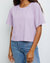 Women's Boxy Crew In Lavender