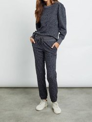 Women's Marcie Sweatshirt In Charcoal Mini Cheetah