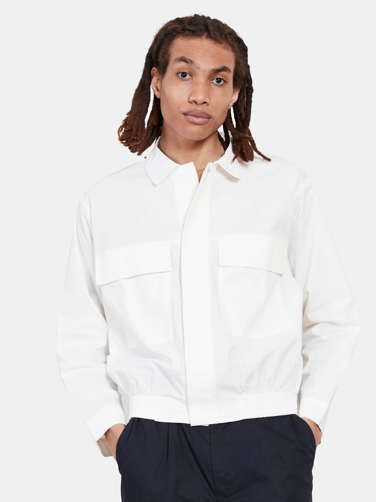 Police Button Up Shirt - White