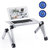 16.5" Foldable And Portable Silver Desk Stand With Double CPU USB Cooling Fan