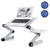 16.5" Foldable And Portable Silver Desk Stand With Double CPU USB Cooling Fan