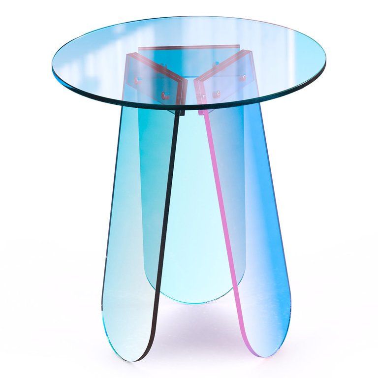 17.5 In. Round Acrylic Coffee Table