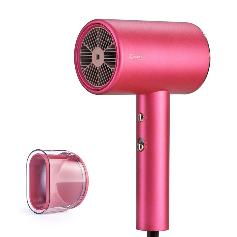 1800W Hair Dryer Professional Patented Water Ion Blow Dryer - Pink