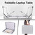 23.8" Beige Finish Foldable And Portable Mini Desk Tray
