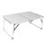 23.8" Beige Finish Foldable And Portable Mini Desk Tray - Silver