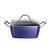 4.2 qt. Aluminum Alloy Nonstick Sauce Pan In Blue With Lid - Blue