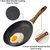 7.78 in. Black Aluminium Non-stick Frying Pan