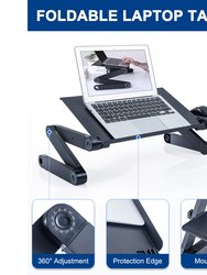 Adjustable And Foldable Portable Laptop Stand With Mouse Pad